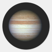 Jupiter Planet NASA Runder Aufkleber (Vorderseite)