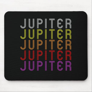 Jupiter Planet Retro Vintage Astronomie T-Shirt Mousepad