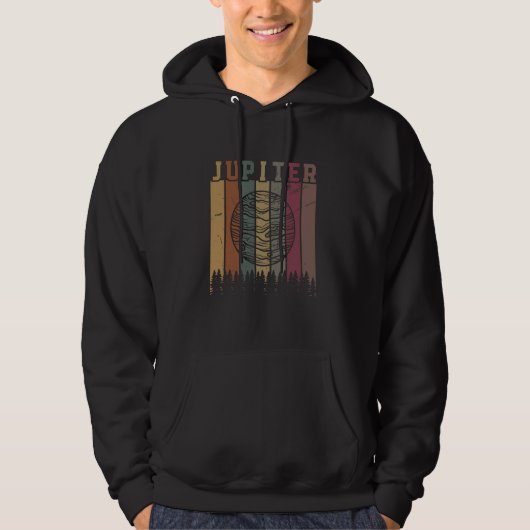 Jupiter Planet Space Solar System Astrologie Hoodie (Vorderseite)