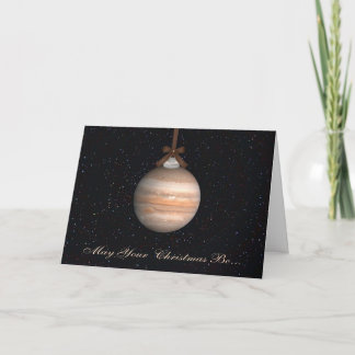 Jupiter Planet Weihnachtskarte Feiertagskarte