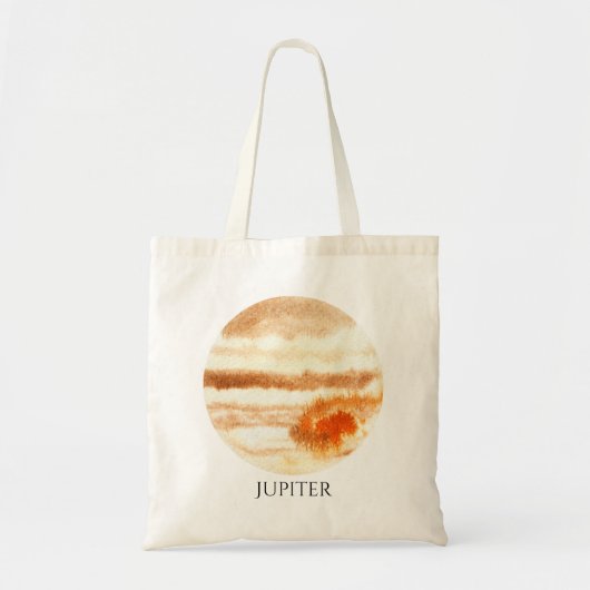 Jupiter-Planetwatercolor-Tasche Tragetasche (Vorne)