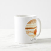 Jupiter-Planetwatercolor-Tasse Kaffeetasse (VorderseiteRechts)