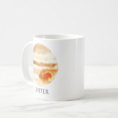 Jupiter-Planetwatercolor-Tasse Kaffeetasse (Vorderseite Links)