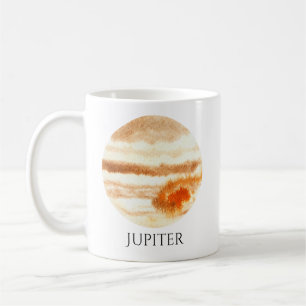 Jupiter-Planetwatercolor-Tasse Kaffeetasse
