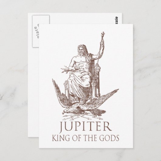 Jupiter Postkarte (Vorne/Hinten)