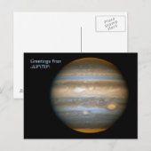 Jupiter Postkarte (Vorne/Hinten)