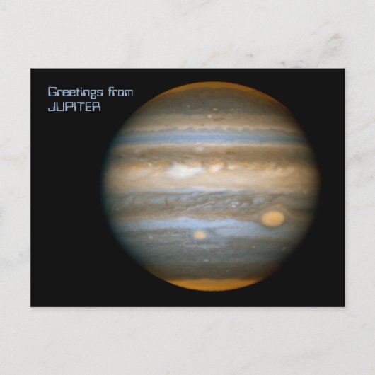 Jupiter Postkarte (Vorderseite)