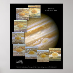 Jupiter Red Spot Hubble Telescope Foto Poster
