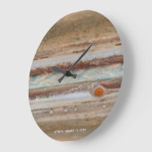 Jupiter Red Spot Nah-Up-Foto Große Wanduhr (Winkel)
