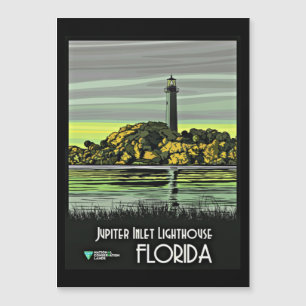 Jupiter, Reiseplakat aus Florida Magnetkarte