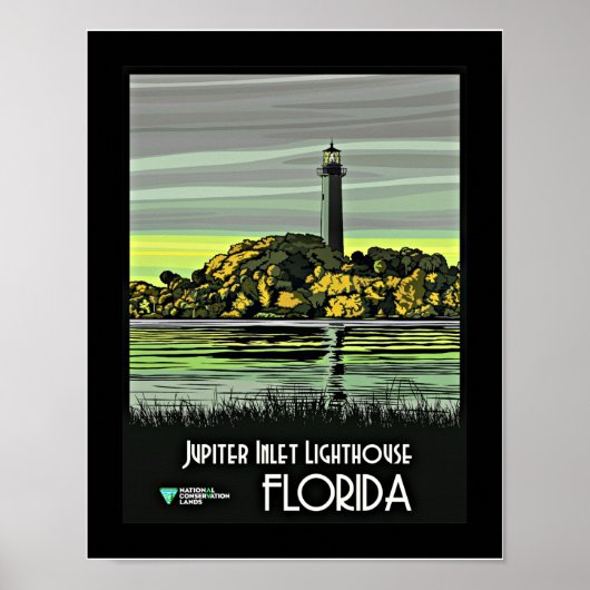 Jupiter, Reiseplakat aus Florida Poster (Vorne)