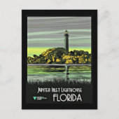 Jupiter, Reiseplakat aus Florida Postkarte (Vorderseite)