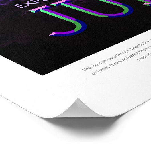 Jupiter, Reiseplaner Poster (Ecke)