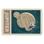 Jupiter Retro Galaxy Satellite Magnet (Horizontal)