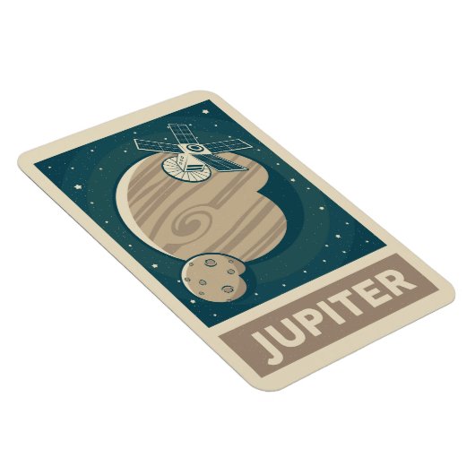 Jupiter Retro Galaxy Satellite Magnet (Rechte Seite)