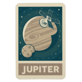 Jupiter Retro Galaxy Satellite Magnet (Vertikal)