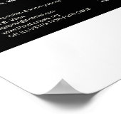 Jupiter-Retrograden Poster (Ecke)