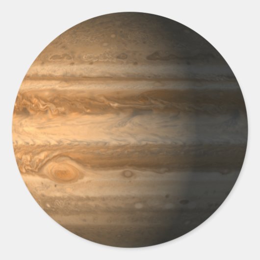 Jupiter Runder Aufkleber (Vorderseite)