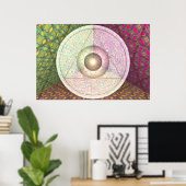 Jupiter, Saturn und Uranus pro Martineau Poster (Heimbüro)