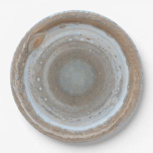 Jupiter South Pole - Farbkarte Pappteller