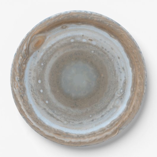 Jupiter South Pole - Farbkarte Pappteller (Vorderseite)