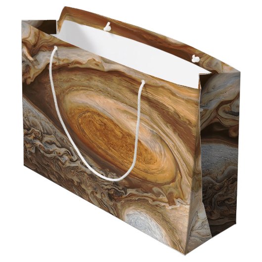 Jupiter-Sturm Große Geschenktüte (Rückseite Schrägansicht)