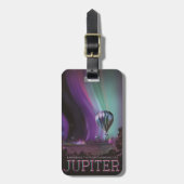 Jupiter Travel by Hot Air Ballon Bighty Auroras Gepäckanhänger (Vorderseite vertikal)