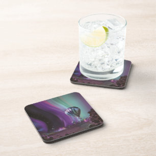 Jupiter Travel by Hot Air Ballon Bighty Auroras Getränkeuntersetzer