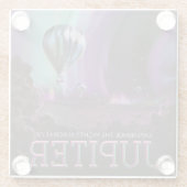 Jupiter Travel by Hot Air Ballon Bighty Auroras Glasuntersetzer (Rückseite)