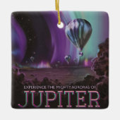 Jupiter Travel by Hot Air Ballon Bighty Auroras Keramikornament (Vorderseite)