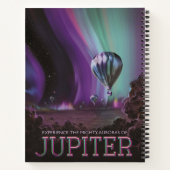 Jupiter Travel by Hot Air Ballon Bighty Auroras Notizblock (Rückseite)
