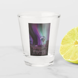 Jupiter Travel by Hot Air Ballon Bighty Auroras Schnapsglas