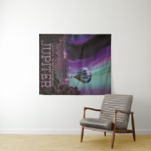 Jupiter Travel by Hot Air Ballon Bighty Auroras Wandteppich (Beispiel (Horizontal))