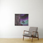 Jupiter Travel by Hot Air Ballon Bighty Auroras Wandteppich (Beispiel (Horizontal))