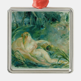 Jupiter und Callisto, nach einer Malerei von Silbernes Ornament