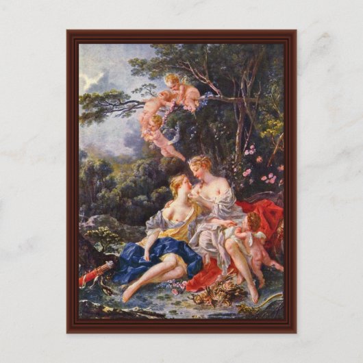 Jupiter und Callisto von François Boucher Postkarte (Vorderseite)