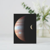 Jupiter und Crescent Moon Postkarte (Stehend Vorderseite)