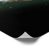 Jupiter und Erdvergleich Poster (Ecke)