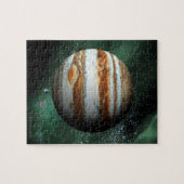 Jupiter und Erdvergleich Puzzle (Horizontal)