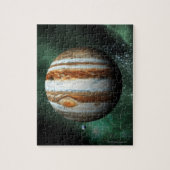 Jupiter und Erdvergleich Puzzle (Vertikal)