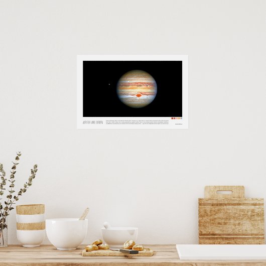 Jupiter und Europa Poster (Küche)