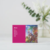 JUPITER UND LIBE, griechische Mythologie Lila Blau Visitenkarte (Stehend Vorderseite)