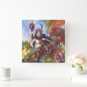 JUPITER UND LIBE QUADRATISCHE WANDUHR (Zuhause)