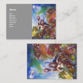 JUPITER UND LION, grau-weiß-braun Visitenkarte (Vorne/Hinten)