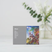 JUPITER UND LION, grau-weiß-braun Visitenkarte (Stehend Vorderseite)