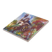 JUPITER UND LION , rot-weiß-braun Fliese (Seite)