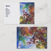 JUPITER UND LION , weißes Perlpapier Visitenkarte (Vorne/Hinten)