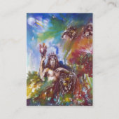 JUPITER UND LION , weißes Perlpapier Visitenkarte (Rückseite)