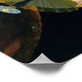 Jupiter und Lo Galileo-Sonde Poster (Ecke)