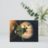 Jupiter und Lo Galileo-Sonde Postkarte (Stehend Vorderseite)